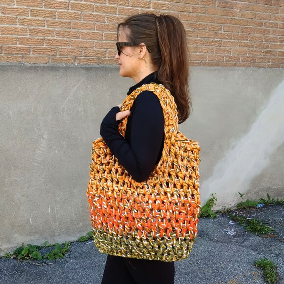 large summer beach bag crochet handmade oversized - Picture 5 of 6